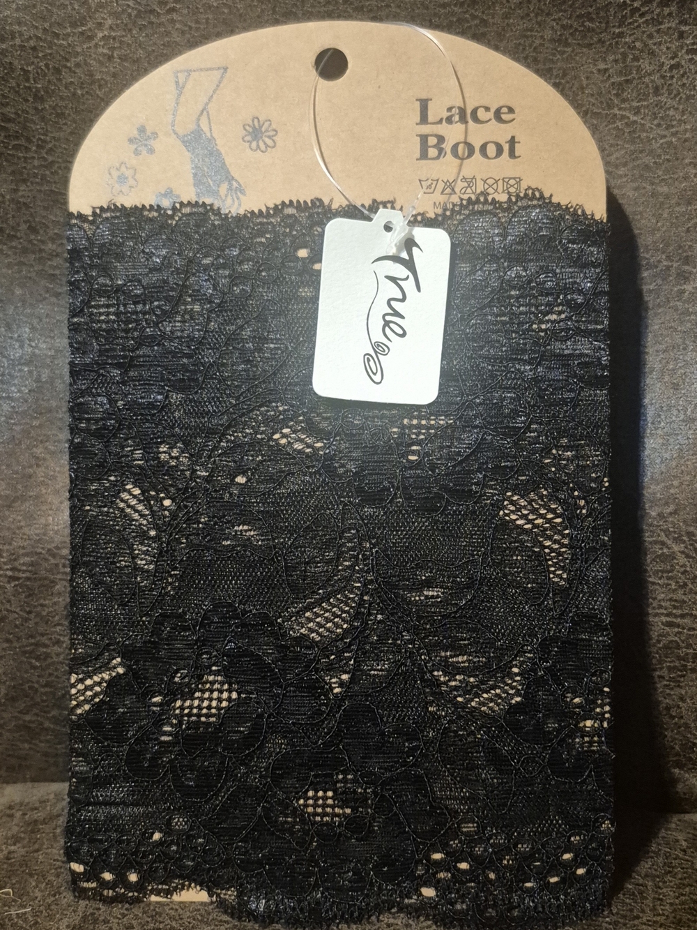 True & Co. Black Lace Boot Cuff